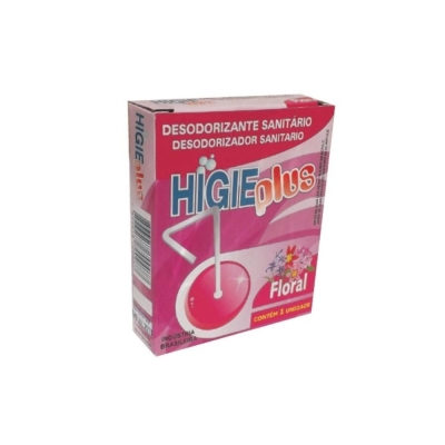 Pedra Sanitária Redonda Menor Floral Higie Plus - 25gr