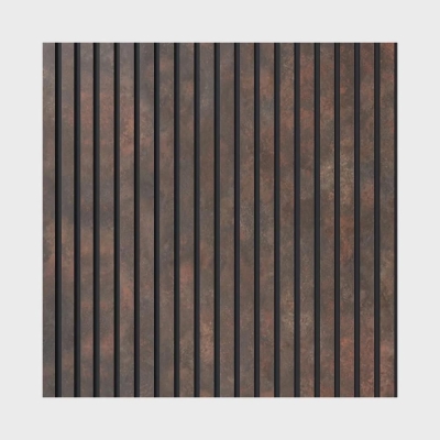 Painel Ripado Laminado 2,5 m de Comprimento Cor Urban Corten