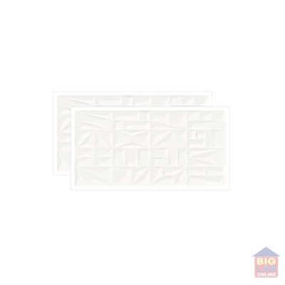 Revestimento Retificado Menfi Bianco Plus 37x74cm Fioranno Cx: 1,95m²