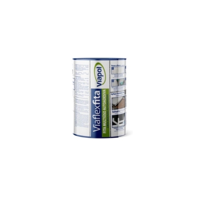 Fita Multiuso Autoadesiva Rolo Alumínio 15 cm x 10 m Viaflex Viapol