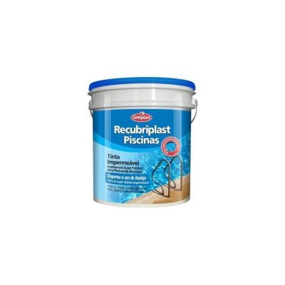 Tinta Piscina Base Agua Recubriplast 3,6 Lts Azul