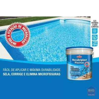 Tinta Piscina Base Agua Recubriplast 3,6 Lts Azul