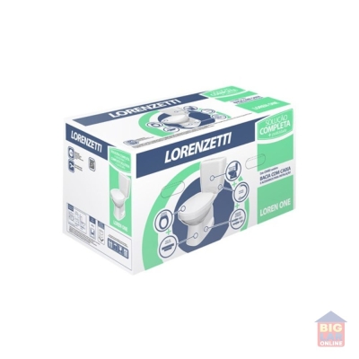 Kit Vaso Sanitário com Caixa Acoplada Lorenone Branco