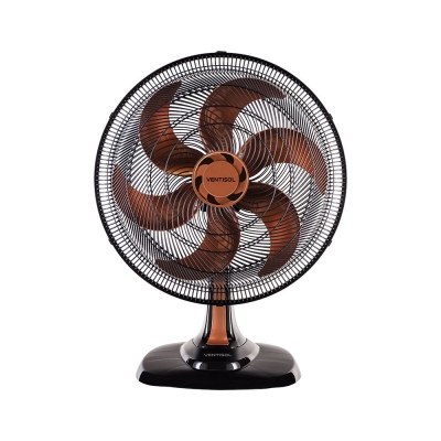 Ventilador Mesa Bronze Turbo 50cm 6 Pás Oscilante Ventisol