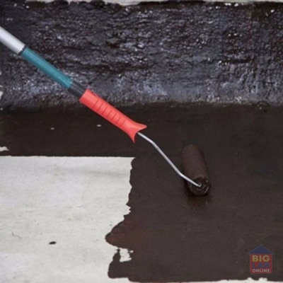 Tinta Asfáltica Impermeabilizante Cola Ecoprimer Preto 1L Viapol